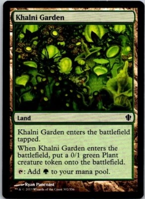 Magic the Gathering MTG Khalni Garden Commander 2013 English NM ref.M070 - Image 1 of 3