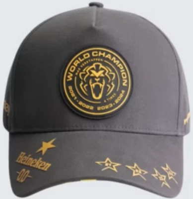 Gorra marrón F1 Racing 4 veces campeón del mundo Max 2021, 22, 23 y 2024. Fábrica 2ª. Foto 1 de 4