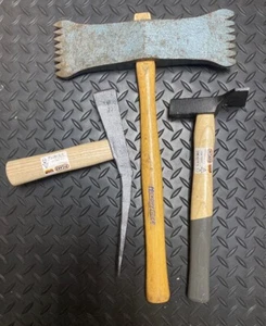 Steinmauerhammer - 3-teiliges Lot französisch und deutsch - Bild 1 von 5