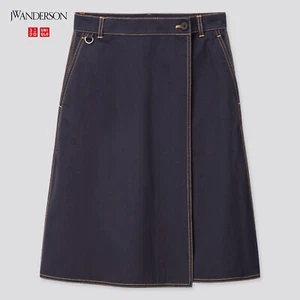 J W ANDERSON for Uniqlo Navy Wrap Logo Skirt A-line Size 27 inch/68.5cm - Picture 1 of 5