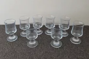 🔶️8 VINTAGE HOLMEGAARD DANISH MODERN SHIPS SKIBSGLAS WINE GLASSES PER LUTKEN - Picture 1 of 9