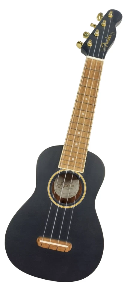 Fender Ukulele Grace VanderWaal "Moonlight" Soprano Navy Blue Meccaniche Oro - Immagine 1 di 4