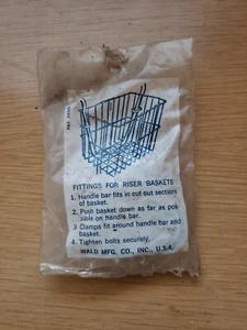 Wald Bike Basket Mounting Hardware for Riser Baskets Stingray Krate NOS Vintage - Picture 1 of 2