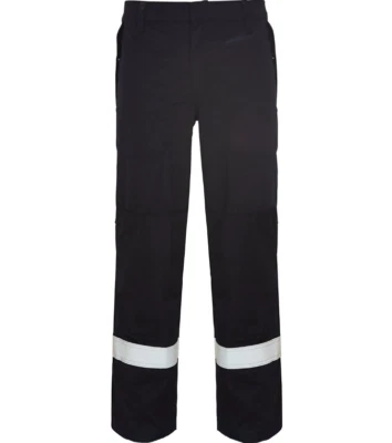 ArcoPro Navy FR Arc-Flash Hose schwer entflammbar Knietaschen Modacryl