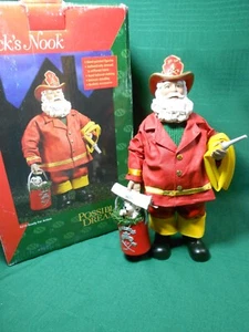 Possible Dreams Nick's Nook Fireman Santa Ready for Action  #4210 - Picture 1 of 9
