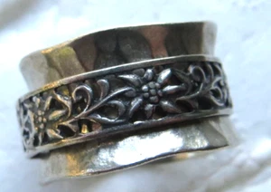 STERLING SILVER RING 7.6 GRAMS SIZE N - Picture 1 of 3