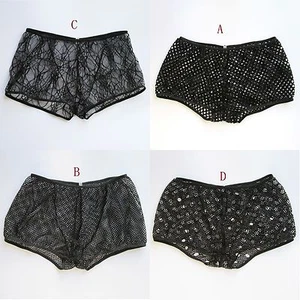K422 Sexy Mens Trunks C-thru Net Spider Net - Picture 1 of 13