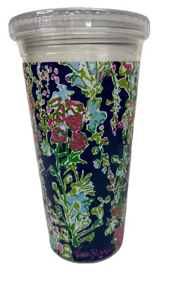 Lilly Pulitzer Tumbler Southern Charm Acrílico SEM PALHA Floral Sem PBA - Imagem 1 de 4