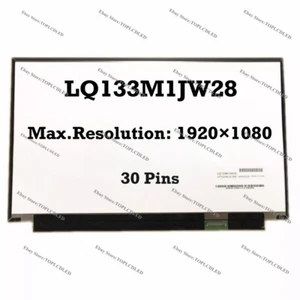 LQ133M1JW28 FHD 1920×1080 30Pins LCD Screen No Touch 13.3" LED Panel Laptop - Picture 1 of 2