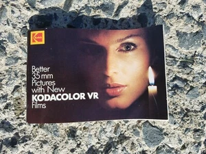 Kodak Kodacolor Films Vintage Manual Brochure VR 35mm 1223759 KTP-1  - Picture 1 of 8
