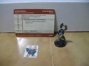 =Dungeons and Dragons DDM1 DANGEROUS DELVES Grimlock Minion 23/40 with card= - Picture 1 of 1