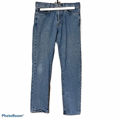 H&M & Denim Mens Straight Leg Button Fly Denim Blue Jeans 29x30 Jeans - Image 1 of 4