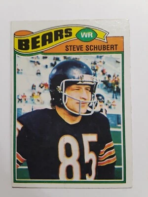 1977 Topps Steve Schubert Rookie #502 football card Chicago Bears - Image 1 of 2