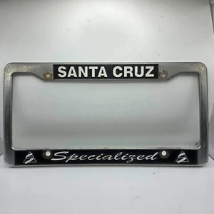 Santa Cruz Specialized California Silver Plastic License Plate Frame - Picture 1 of 2