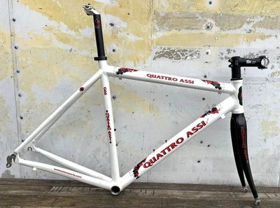 Marco de bicicleta de aluminio Quattro Assi G66 horquilla y tija de sillín de carbono 53 cm Foto 1 de 4