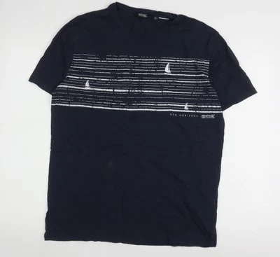 Camiseta gráfica azul marino Regatta para hombre talla M Foto 1 de 4