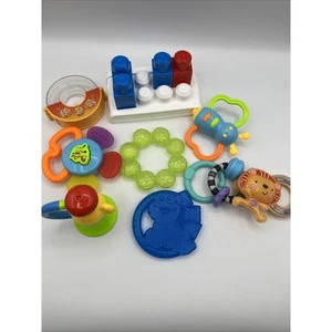 Toys Rattles Assorted Lot Of Handheld Baby Toys Fisher Price Mixed  - Picture 1 of 10