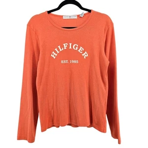 Vintage Y2K Tommy Hilfiger Graphic Top Size LG Casual Preppy 2000s Sporty - Picture 1 of 9