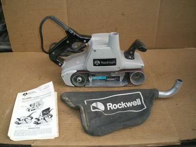 Vintage Rockwell 4"x24" belt sander Model 362 Made in USA - Image 1 of 4