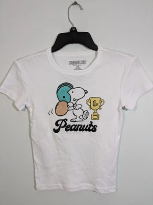 Peanuts Kid's Snoopy 1st Football T Shirt White Size XXS NWOT - Image 1 of 4