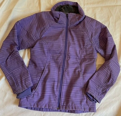 Softshell Jacke Mädchen 146 Lila Gestreift Ohne Kaputze Softshelljacke - Bild 1 von 2