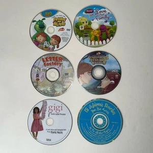 Kids DVD Lot - BOZ, Barney, LeapFrog Letter Factory, Legends of the Bible, Gigi - Picture 1 of 10
