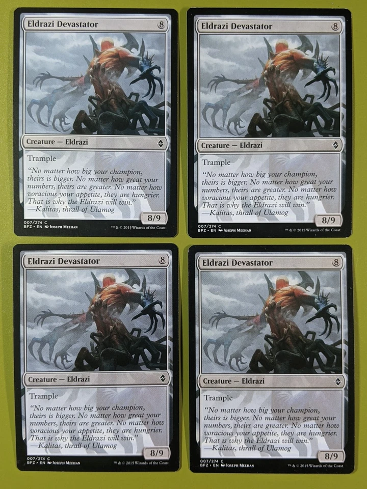 Eldrazi Devastator x4 Battle for Zendikar 4x Magic the Gathering MTG - Image 1 of 1
