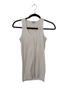 Regata Brunello Cucinelli média branca sem mangas algodão - Imagem 1 de 3