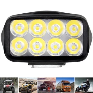 Motorcycle Driving Lights 12V 8 LEDs 1200lm Motorcycle Spotlight IP67 BrQnh - Picture 1 of 10