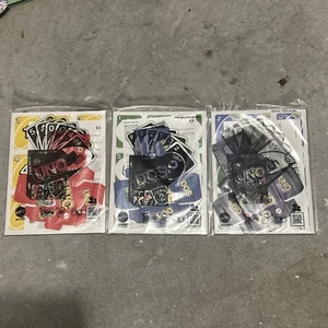 Burger King UNO Card Game Mattel Set of 3 - Picture 1 of 4