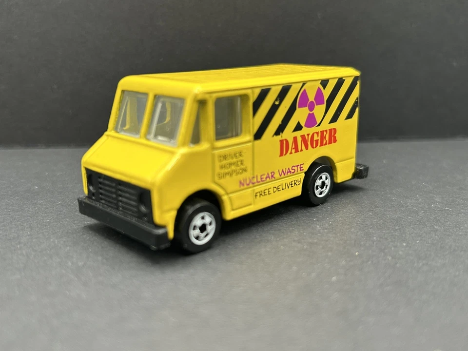 90s Mattel Hot Wheels Combat Medic Nuclear Waste Delivery Van Homer Simpson Loos - Image 1 of 4
