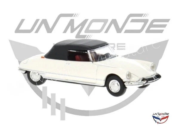 Brekina 14234 - 1/87 Citroën DS 19 Cabriolet Blanc 1963 - Neuf