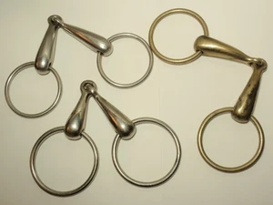 Posten 3 Pferde lose Einzelgelenk Trense Ring Bit *GEBRAUCHT* - Bild 1 von 24