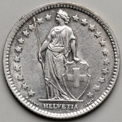 1921-B Switzerland 1 Franc - Image 1 of 2