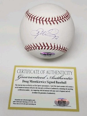 Doug Mientkiewicz Signed Autographed Rawlings Official Major League Baseball COA - Image 1 of 3