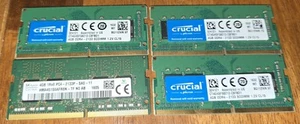 3 x Crucial and 1 x SK Hynix 4GB PC4-2133 Laptop 2133Mhz 260pin SODIMM DDR4 RAM - Picture 1 of 1