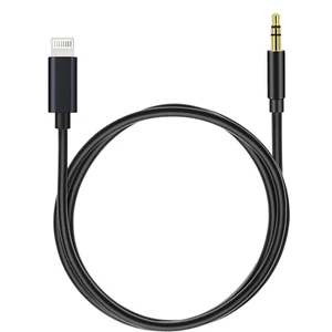 (Certificato Apple Mfi) Cavo AUX per iPhone, Cavo Audio da Lightning a 1/8 Pollice, 3.3Ft, H - Foto 1 di 12
