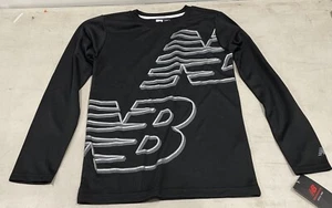 New Balance Black Long Sleeve Shirt - Size Large 14/16 NWT - Picture 1 of 3