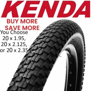 Kenda K905 K-RAD 20x1.95"/ 2.125" / 2.35" Black BMX Bike Tire Street Urban Park - Picture 1 of 2