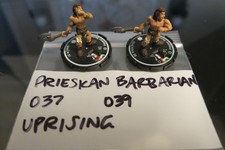 MAGE KNIGHT UPRISING 037 039 PRIESKAN BARBARIAN / LOT OF 2