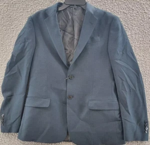 AX Armani Exchange Textured Wool-Blend MEN'S Blazer DARK BLUE GREEN SIZE 38R NEW - Picture 1 of 8