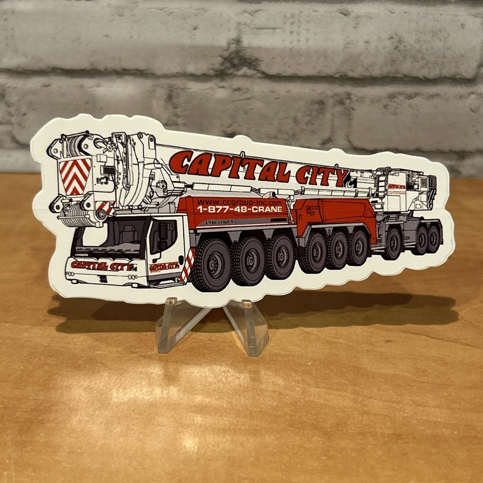 Capital City Crane Equipment Operating Engineers Hardhat Sticker Hard Hat B - Imagem 1 de 1