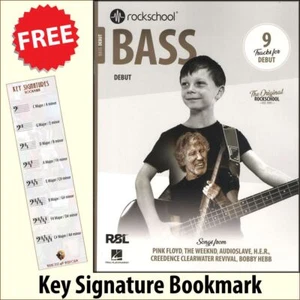 Rockschool Bass Debut from 2024 TAB Music Book/Audio plus Key Sig Bookmark - Picture 1 of 9
