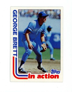 1982 Topps #201 George Brett IA - HOF - Kansas City Royals - Great Shape