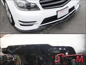 AMG Carbon Fiber Front Bumper Lip + Diffuser For W204 C250 C300 C350 2012+ - Bild 1 von 5