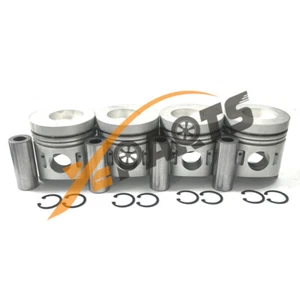4 Pcs 4D32 4D32T Piston Kit For Mitsubishi Diesel Engine - Picture 1 of 7