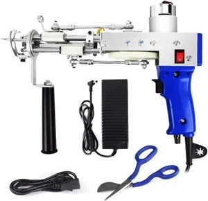 2 in 1 Rug Tufting Gun Cut&Loop Pile Carpet Electric Weaving Machine w/ Scissors - Picture 1 of 6