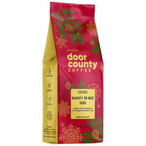 Door County Kaffee, Urlaub saisonal aromatisierter Kaffee, ungezogen oder schön 8 Unzen Tasche