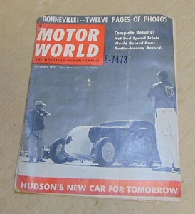 Motor World Magazine October 9, 1953, New Hudson, Bonneville, Alfa Bat 5 + - Picture 1 of 3