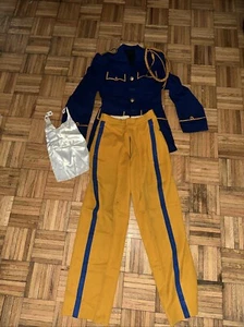 Vintage Marching Band Uniform Costume Blue Jacket - Picture 1 of 14